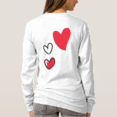 Valentinstag, Miss dich T-Shirt (Rückseite)