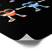 Valentinstag mit dem Flossen der Herzen wie ein Bo Poster (Ecke)