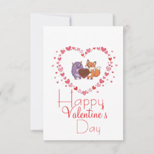 Valentinstag mit Freund  Karte