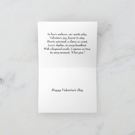Valentinstag mit Gedicht Feiertagskarte