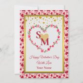 Valentinstag mit Goldenem Herzen (Vorderseite)