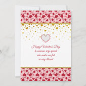 Valentinstag mit Goldenem Herzen (Rückseite)