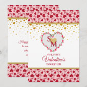 Valentinstag mit Goldenem Herzen (Vorne/Hinten)