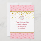 Valentinstag mit Goldenem Herzen (Rückseite)