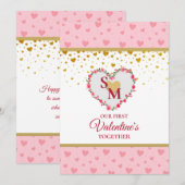 Valentinstag mit Goldenem Herzen (Vorne/Hinten)