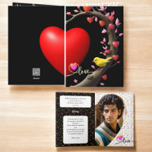 Valentinstag mit Kanarienvogel