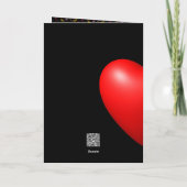 Valentinstag mit Kanarienvogel Feiertagskarte (Rückseite)