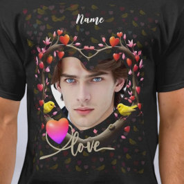 Valentinstag mit Kanarienvogel T-Shirt