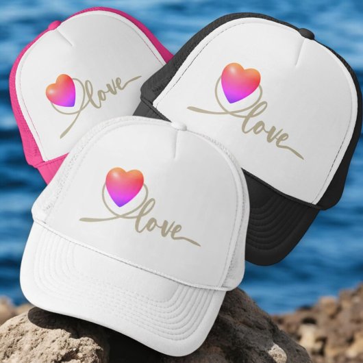 Valentinstag mit Kanarienvogel Truckerkappe