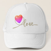 Valentinstag mit Kanarienvogel Truckerkappe (Vorderseite)