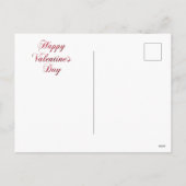 Valentinstag mit Katze Feiertagspostkarte (Rückseite)