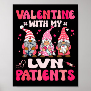 Valentinstag mit meinem Lvn Valentinstag Gnom Kran Poster