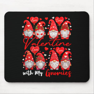Valentinstag mit meinen Gnomies Paares Gnome Kostü Mousepad