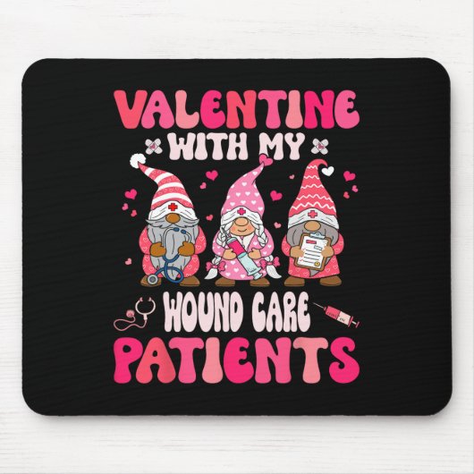 Valentinstag mit meiner Wundversorgung Valentinsta Mousepad (Vorne)