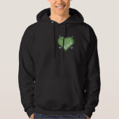 Valentinstag Mit Monogramm Initialen Golfpaare Hoodie (Vorderseite)