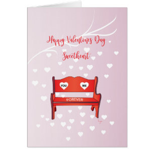 Valentinstag mit Nachricht, Liebe Herz
