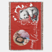 Valentinstag mit reichem Teddybär Decke (Vorderseite Vertikal)