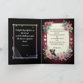 Valentinstag mit reichem Teddybär Feiertagskarte (Innenseite)