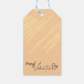 Valentinstag mit reichem Teddybär Geschenkanhänger (Rückseite)