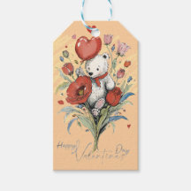 Valentinstag mit reichem Teddybär