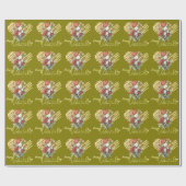 Valentinstag mit reichem Teddybär Geschenkpapier (Flach)