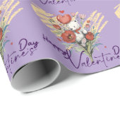 Valentinstag mit reichem Teddybär Geschenkpapier (Rolleneckpunkt)