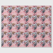 Valentinstag mit reichem Teddybär Geschenkpapier (Flach)