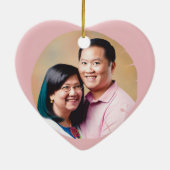 Valentinstag mit reichem Teddybär Keramik Ornament (Hinten)