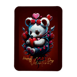 Valentinstag mit reichem Teddybär Magnet