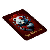 Valentinstag mit reichem Teddybär Magnet (Rechte Seite)
