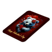 Valentinstag mit reichem Teddybär Magnet (Linke Seite)