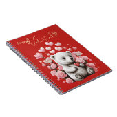 Valentinstag mit reichem Teddybär Notizblock (Rechte Seite)