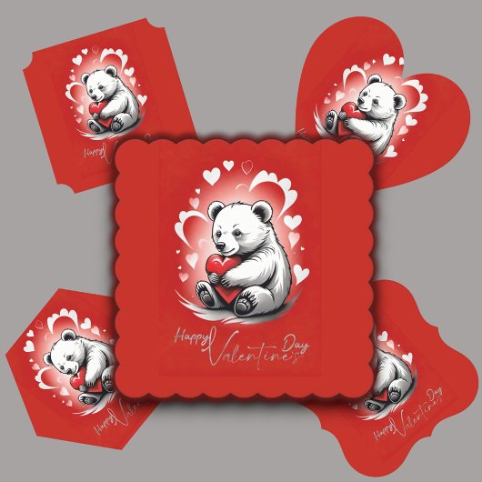 Valentinstag mit reichem Teddybär Untersetzer