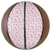 Valentinstag mit rosa Herzchen Basketball (Vertikal)