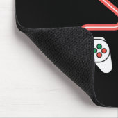 Valentinstag mit Videospielern mit Herzreglern Mousepad (Ecke)