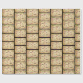 Valentinstag mit Vintager Postkarte Geschenkpapier (Flach)