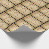 Valentinstag mit Vintager Postkarte Geschenkpapier (Ecke)