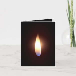 Valentinstag mit zwei Flammen Feiertagskarte