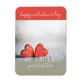 Valentinstag mit zwei Herz Magnet (Vertikal)