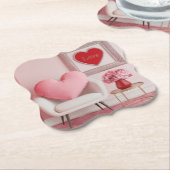 Valentinstag Mitte Jahrhundert Modernes Untersetze Untersetzer (angewinkelt)