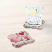 Valentinstag Mitte Jahrhundert Modernes Untersetze Untersetzer (Vor Ort)