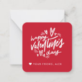 Valentinstag Mitteilungskarte (Vorderseite)