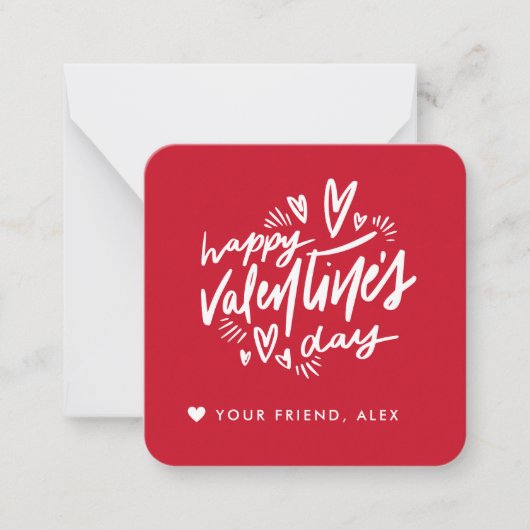 Valentinstag Mitteilungskarte (Vorderseite)