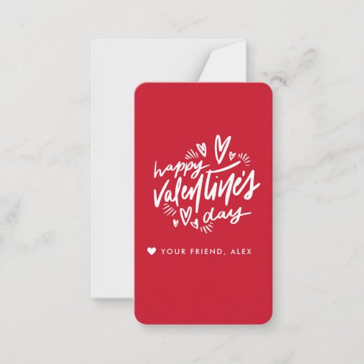 Valentinstag Mitteilungskarte (Vorderseite)