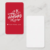 Valentinstag Mitteilungskarte (Vorne/Hinten)