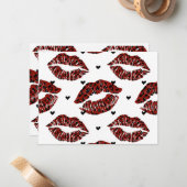 Valentinstag Mitteilungskarte (Vorderseite/Rückseite Beispiel)