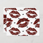 Valentinstag Mitteilungskarte (Vorne/Hinten)