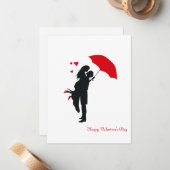 Valentinstag Mitteilungskarte (Vorderseite/Rückseite Beispiel)