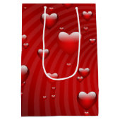 Valentinstag Mittlere Geschenktüte (Rückseite)