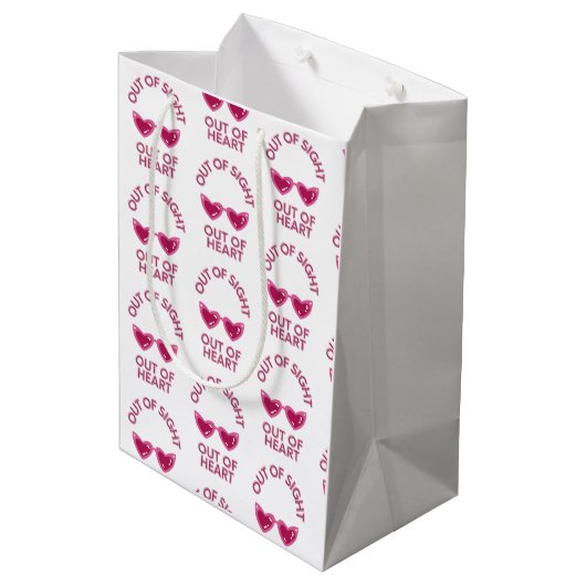 Valentinstag Mittlere Geschenktüte (Rückseite Schrägansicht)